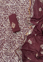 Block Print Elegant Cotton Suit Set - Yanchi